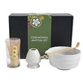 4 Piece Ceremonial Macha Set - White