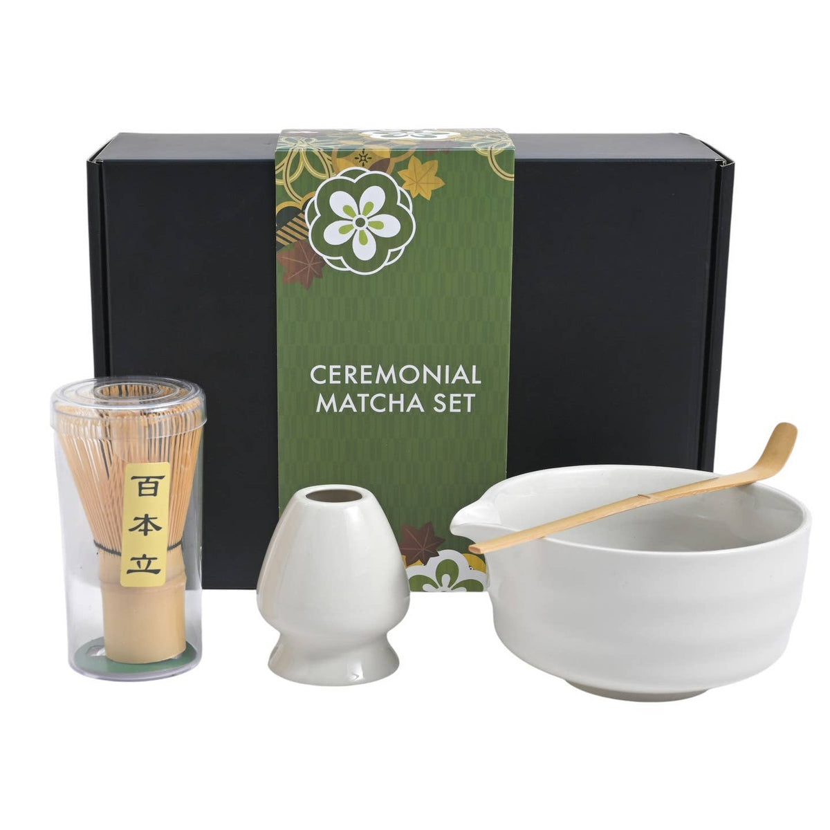 4 Piece Ceremonial Macha Set - White
