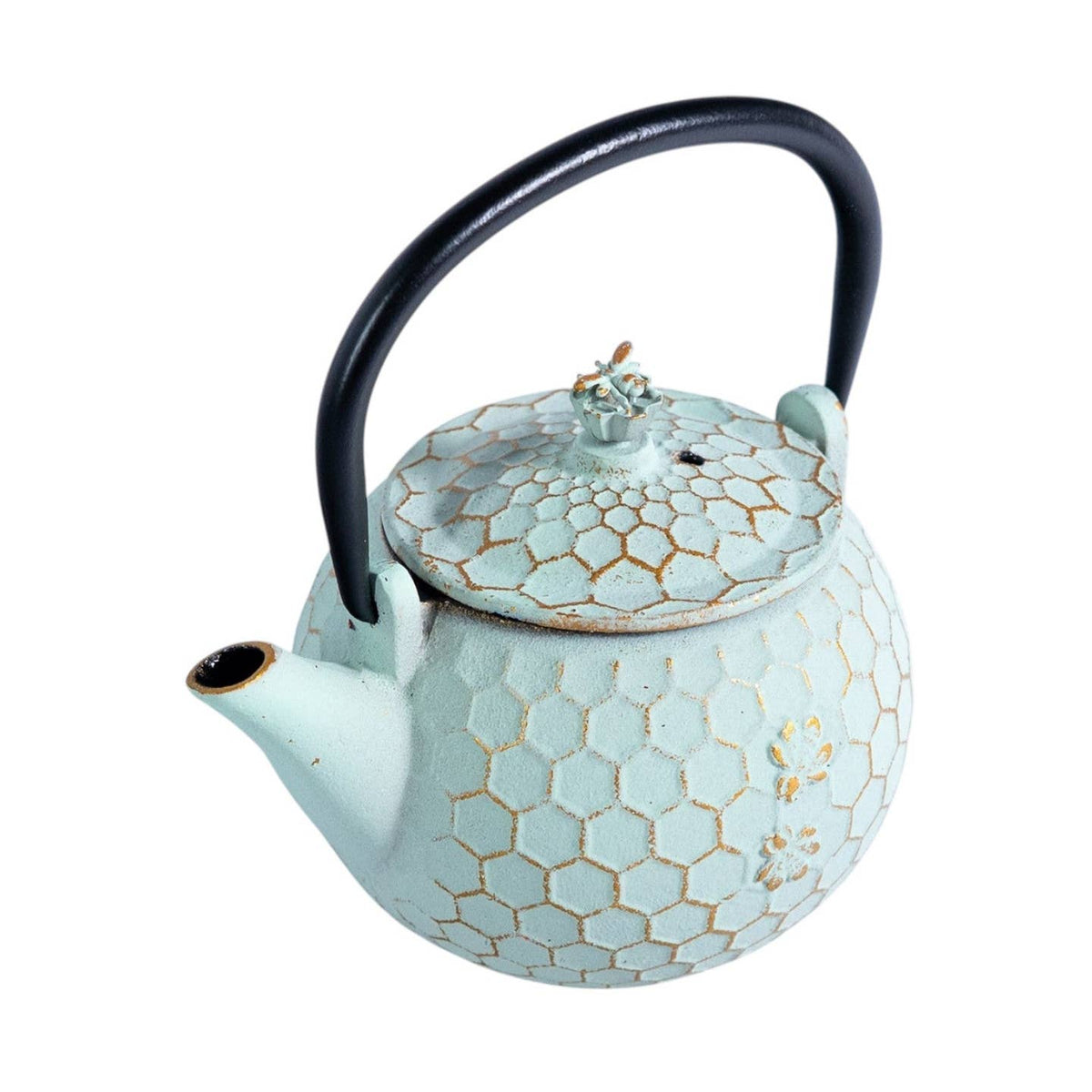 Honeycomb Tea Pot 10oz Mint Green